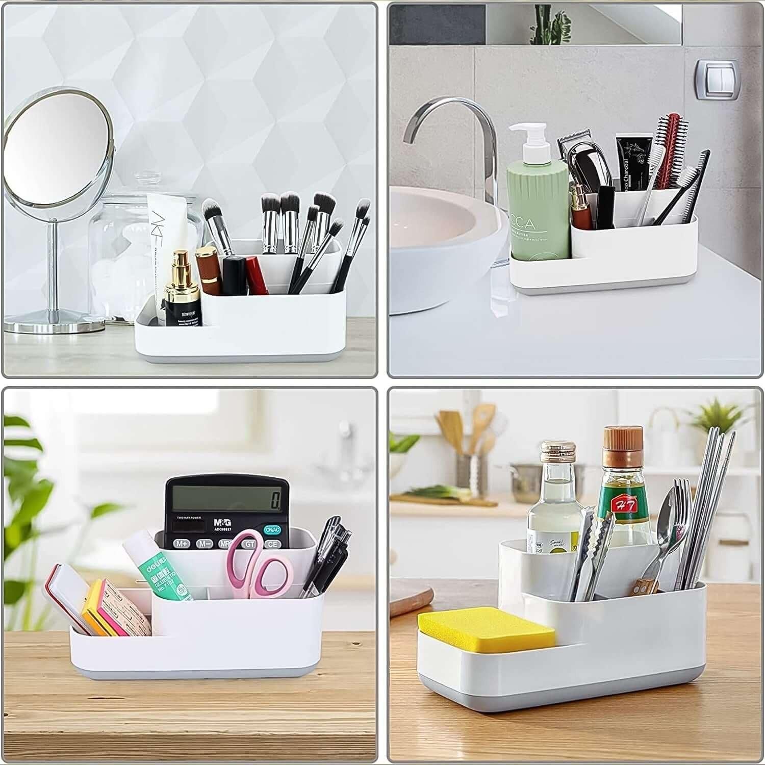5-Compartment Kitchen & Bathroom Storage Holder