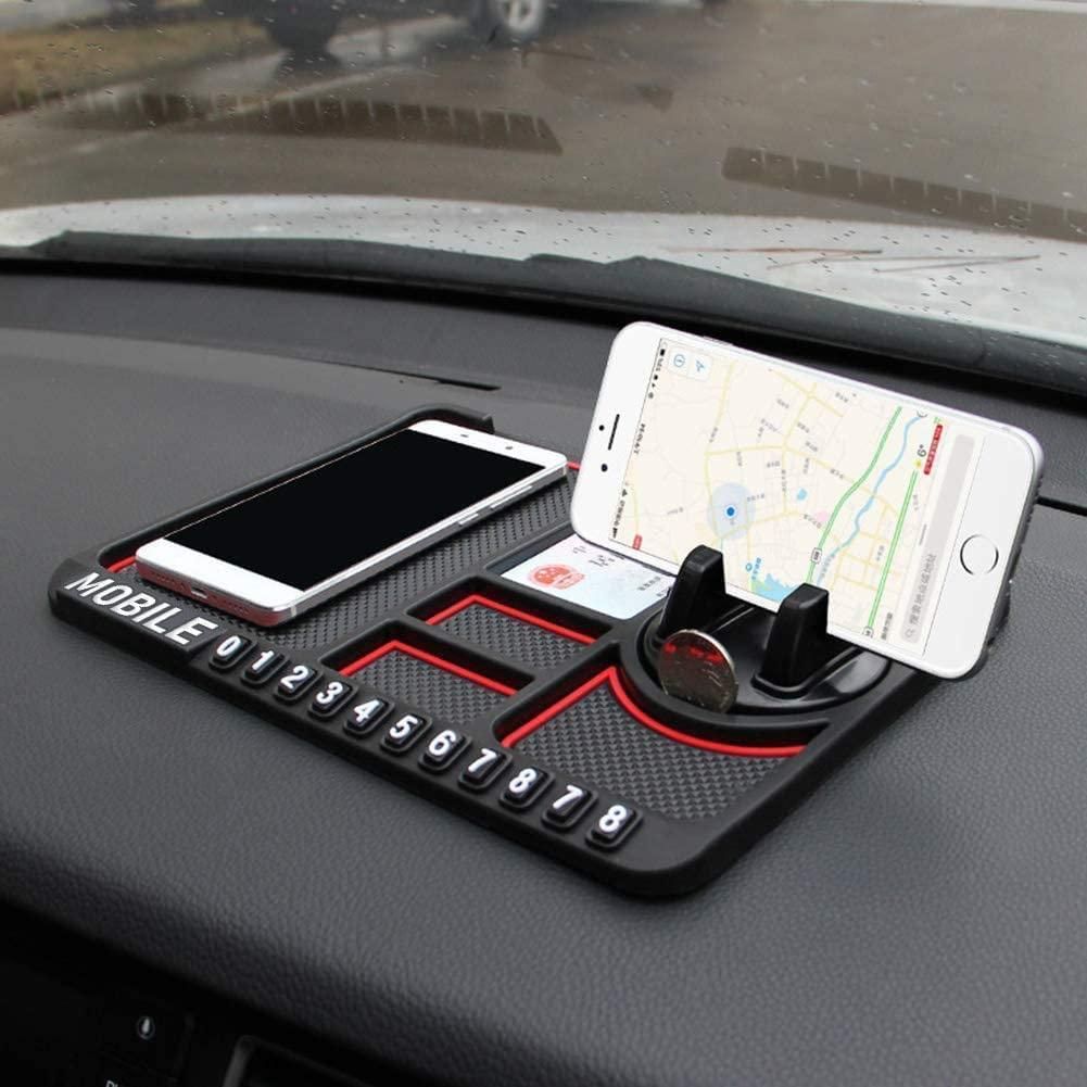 Car Dashboard Mobile Holder with Parking Number Display