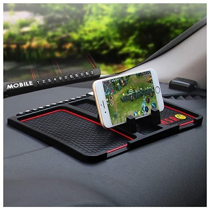 Car Dashboard Mobile Holder with Parking Number Display