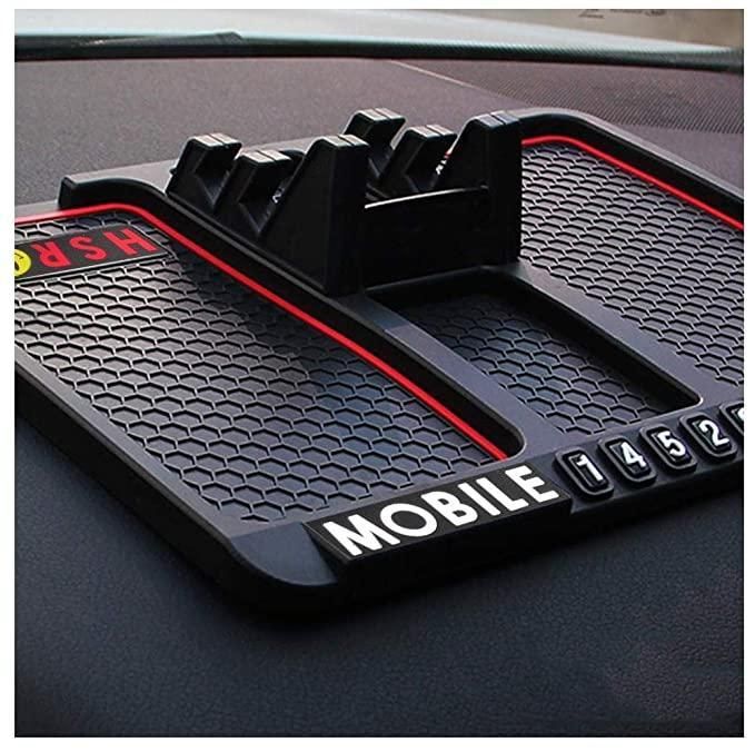 Car Dashboard Mobile Holder with Parking Number Display